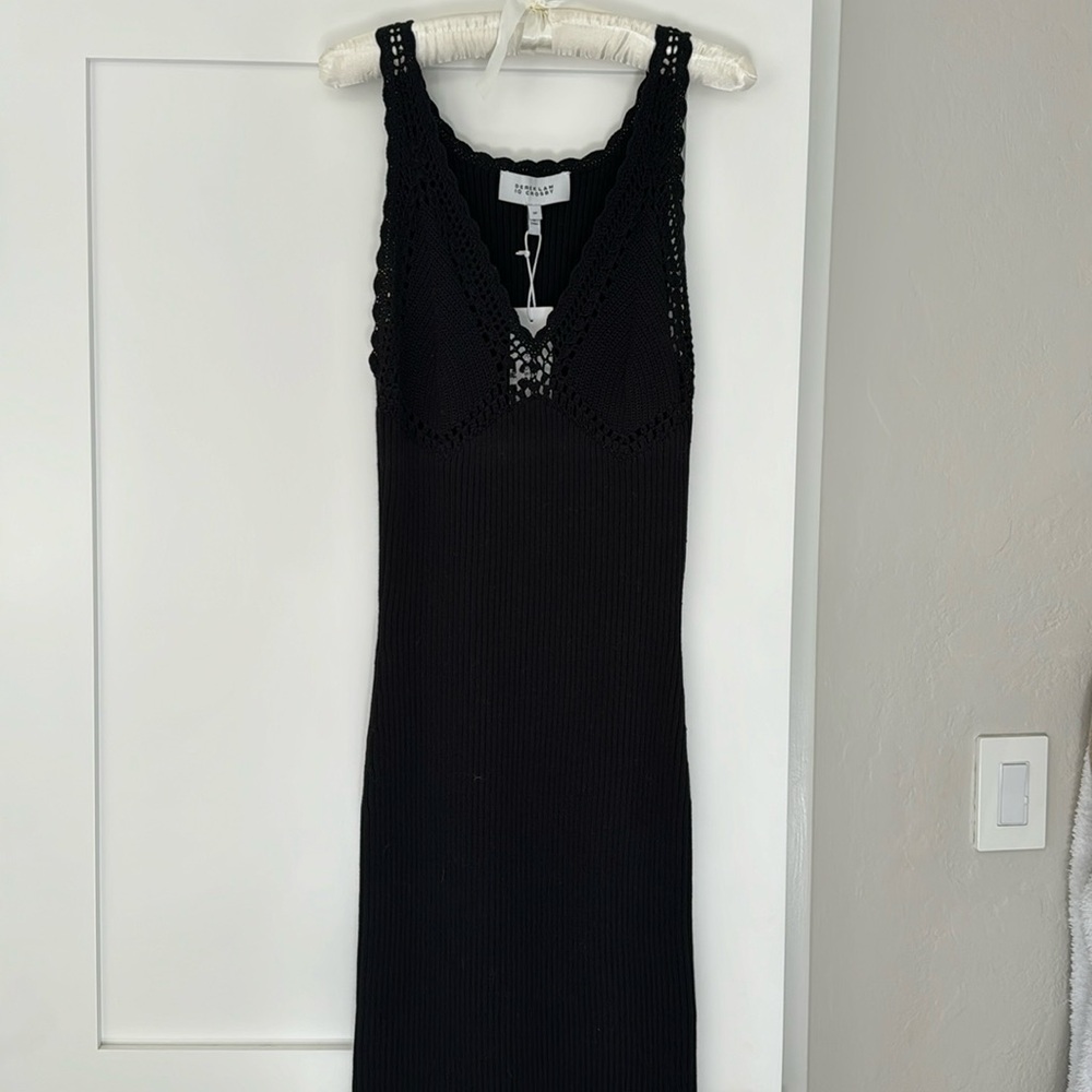 Derek Lam Black knit dress